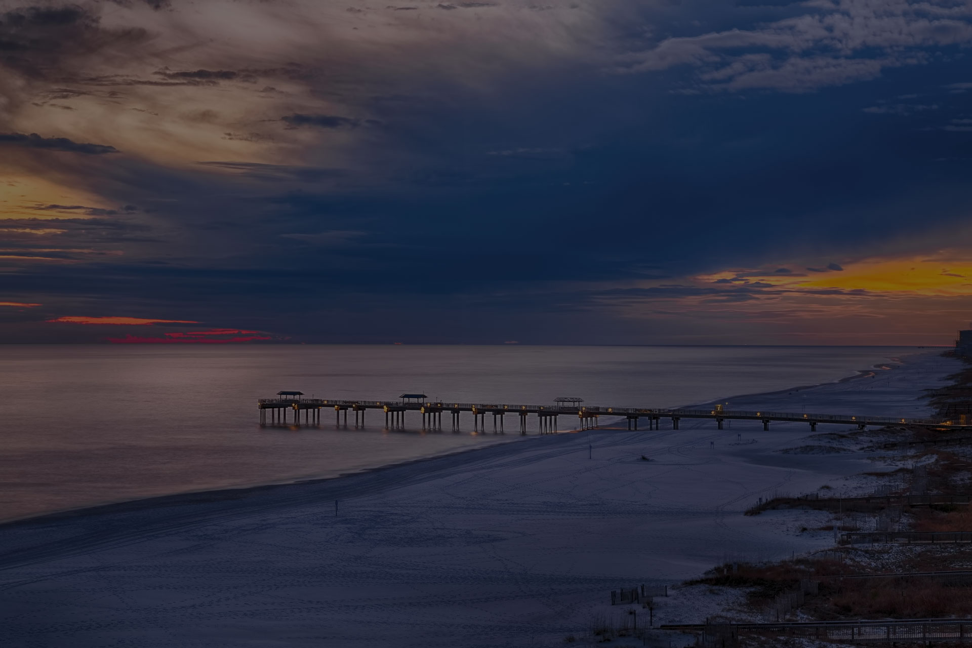 Sea and the sunset
